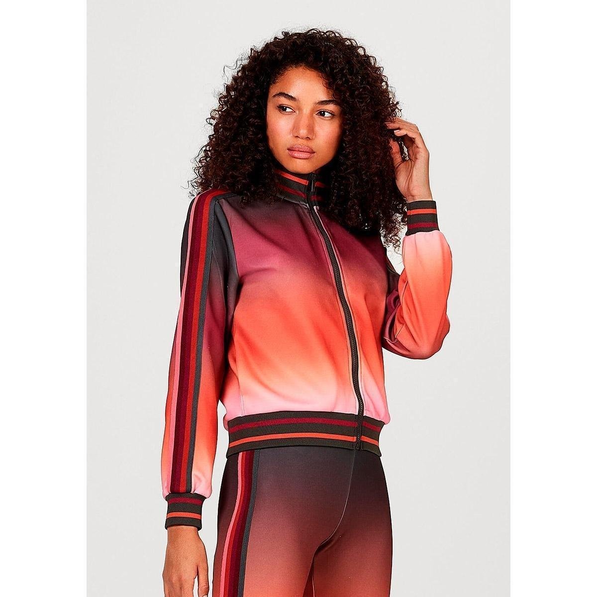 Jaqueta Em Tecido De Poliéster Com Elastano Hering Feminina - Coral Menor preço em Jaqueta Em Tecido De Poliéster Com Elastano Hering Feminina - Coral