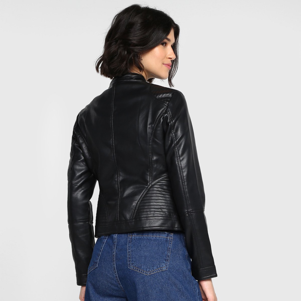 Jaqueta Facinelli PU Detalhe Matelassê Feminina Zattini