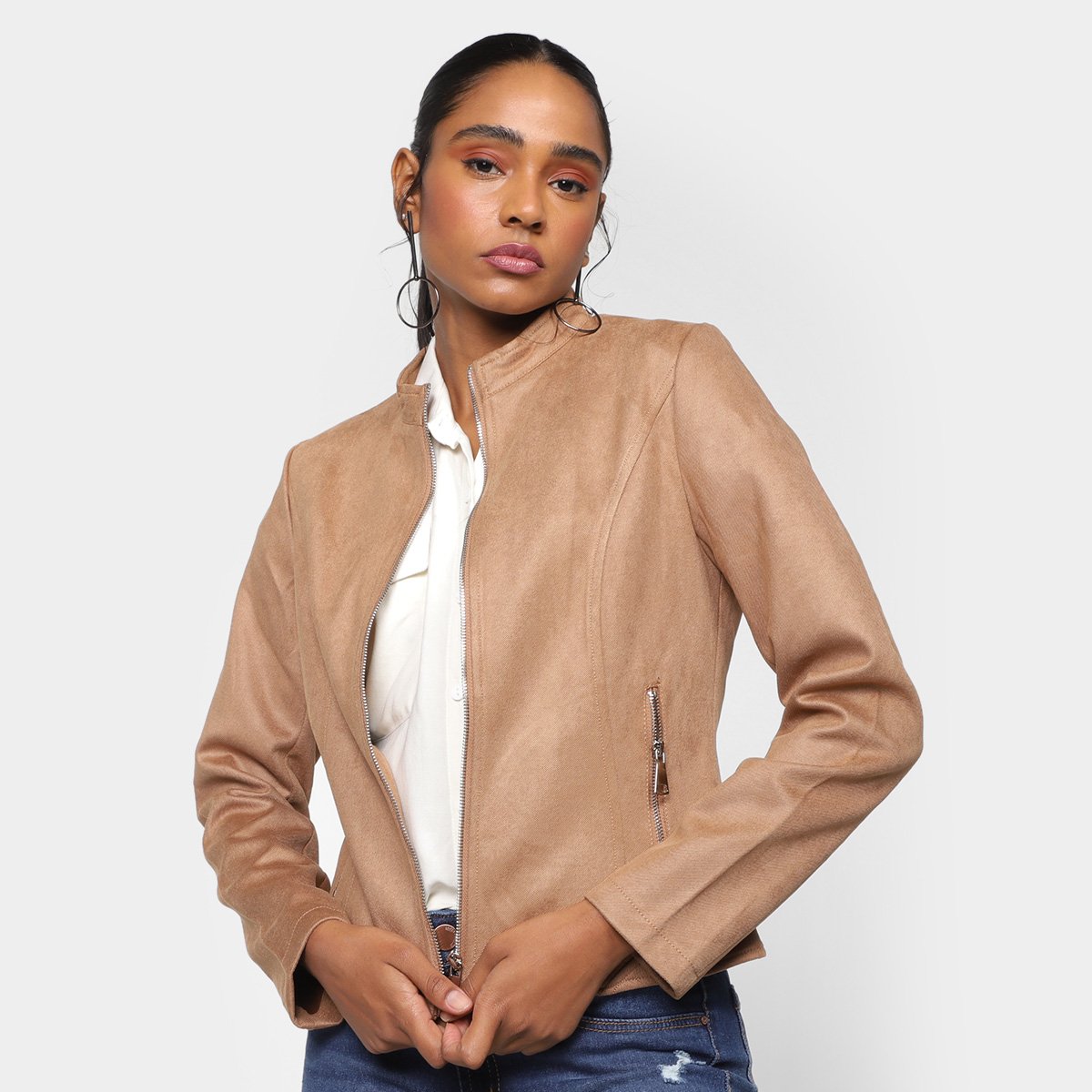 Jaqueta Facinelli Suede Feminina - Verde é ruim? Jaqueta Facinelli Suede Feminina - Verde é boa?