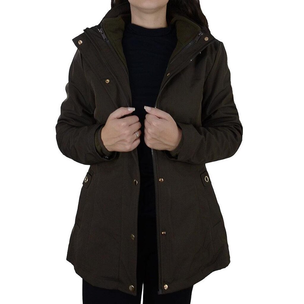 Jaqueta Feminina Alpelo Expresso Fleece 2 em 1 Marrom 20900
