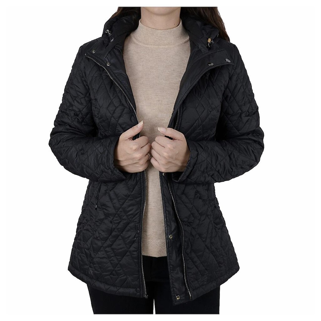 Jaqueta Feminina Alpelo Kohl Parka Dupla Face Preta - 203000