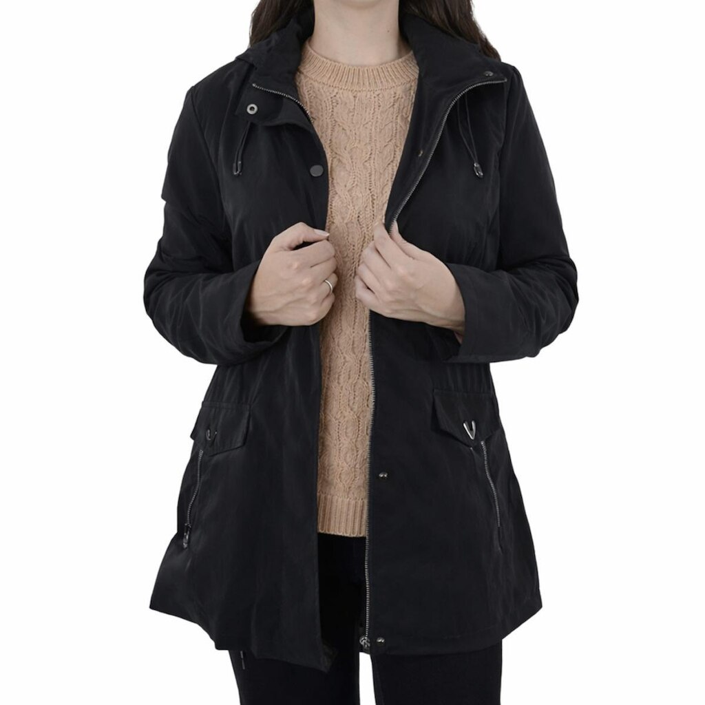 Jaqueta Feminina Alpelo Kohl Parka Preta - 216000