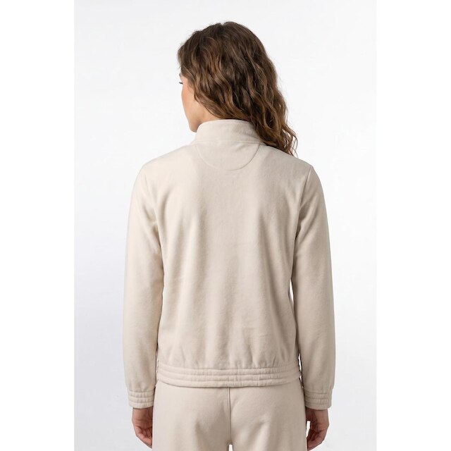 Jaqueta feminina básica moletom forrada 61379