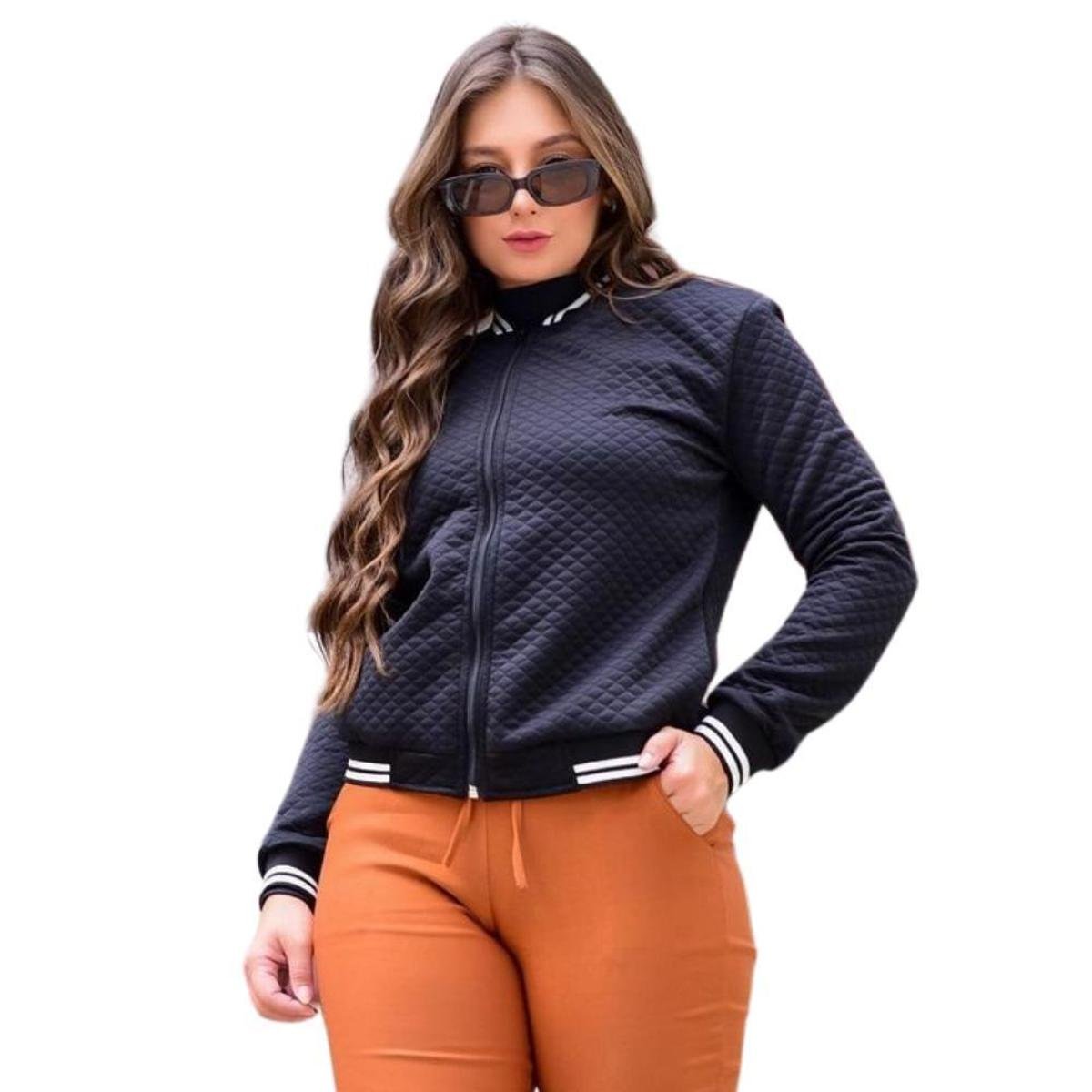 De Frio Feminina Casacos Bomber Feminino Blusa Casaco Feminino