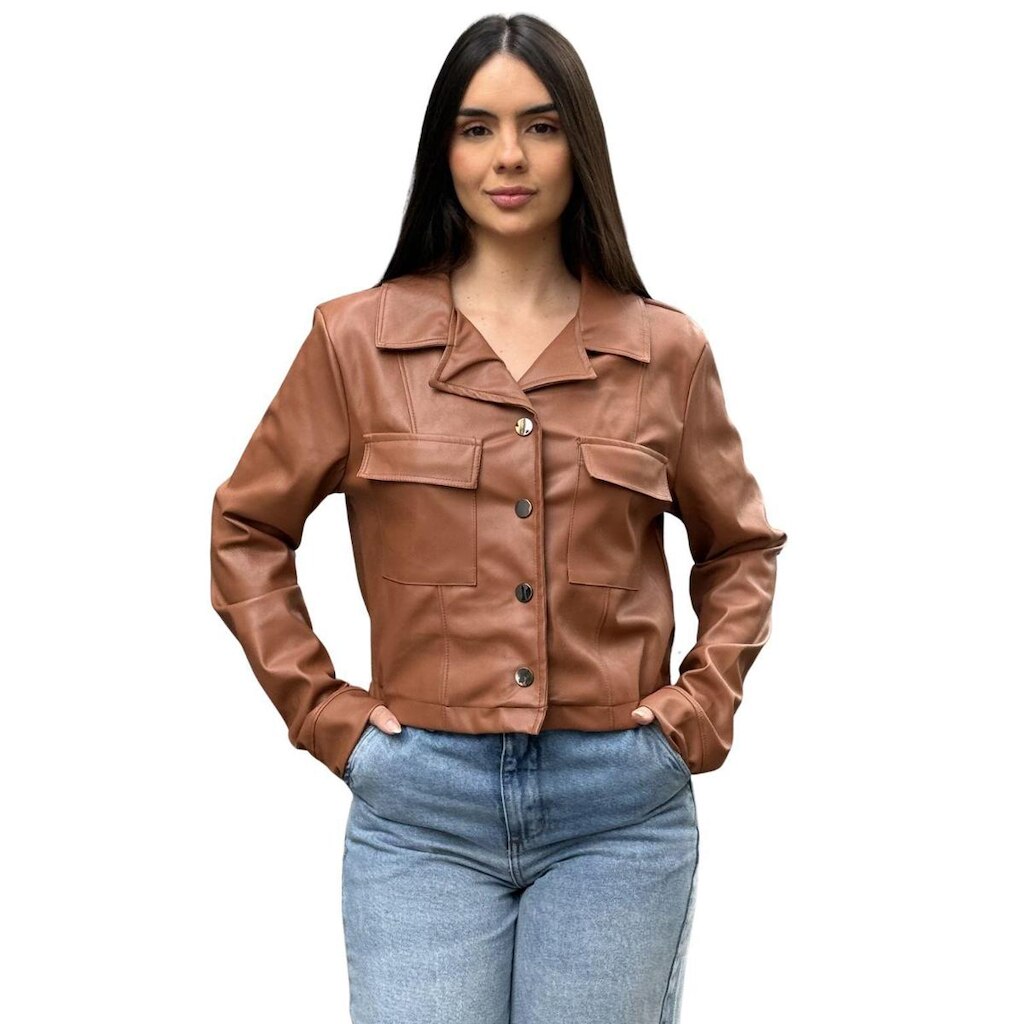 Jaqueta Feminina Courino Glam Scalk