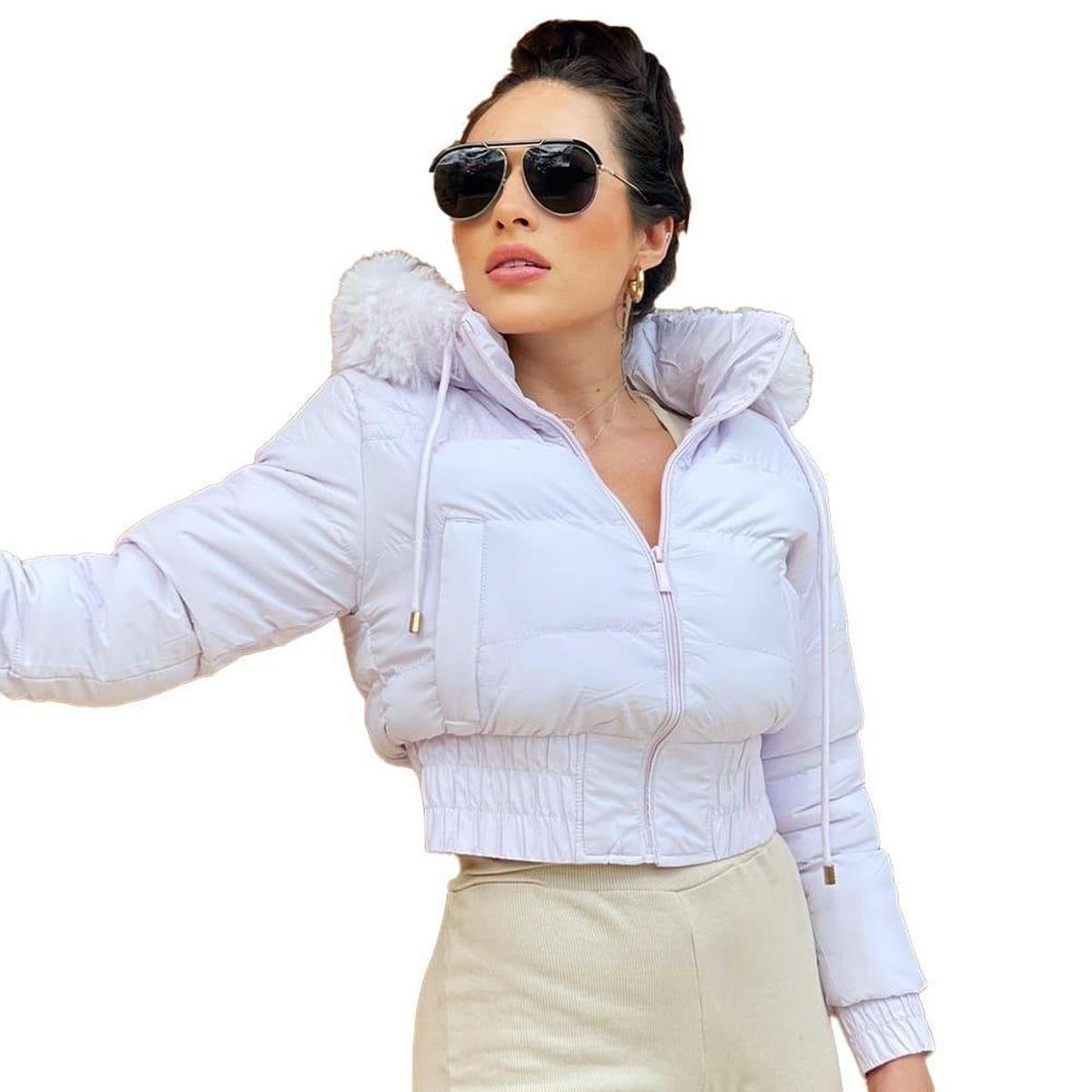 Jaqueta Feminina Cropped Casaco Blusa de Frio Donna Martins Zattini