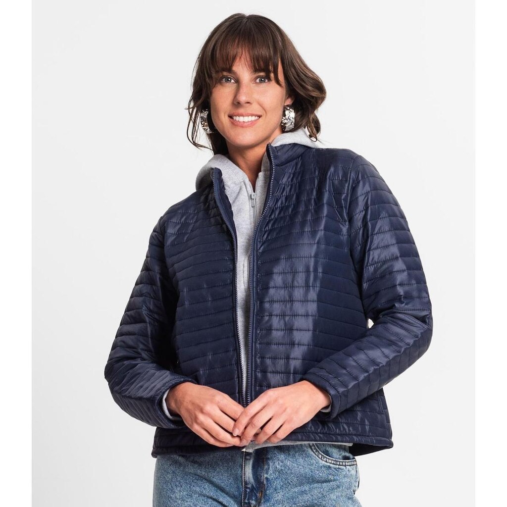 Jaqueta Feminina Em Microfibra Rovitex Azul