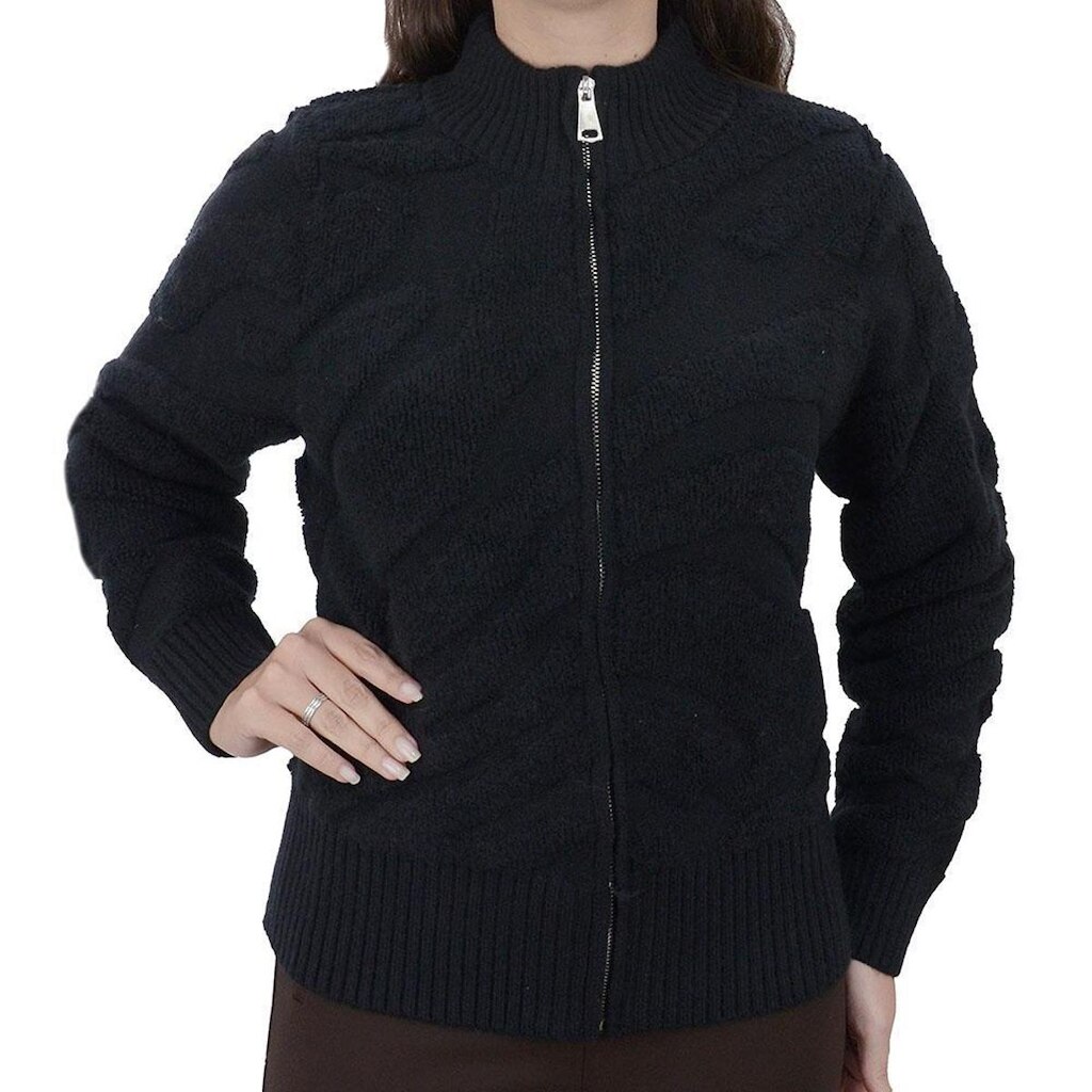 Jaqueta Feminina Facinelli By Mooncity Tricot Preta - 651277