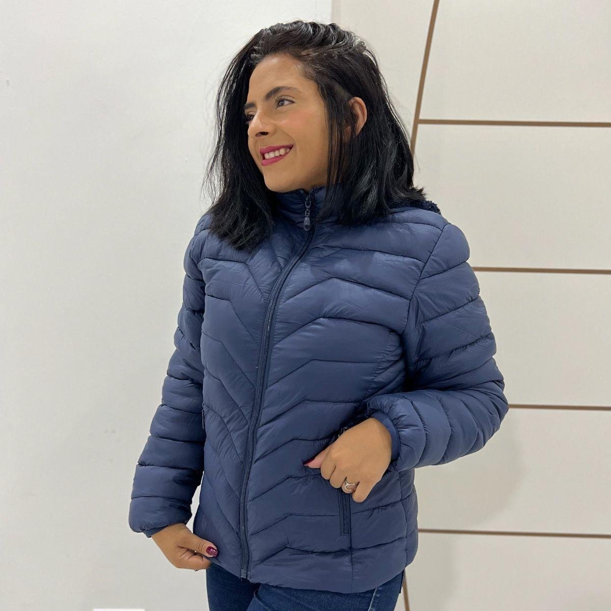 Jaqueta Feminina Forrada Casaco Inverno Peluciada Por Dentro Zattini