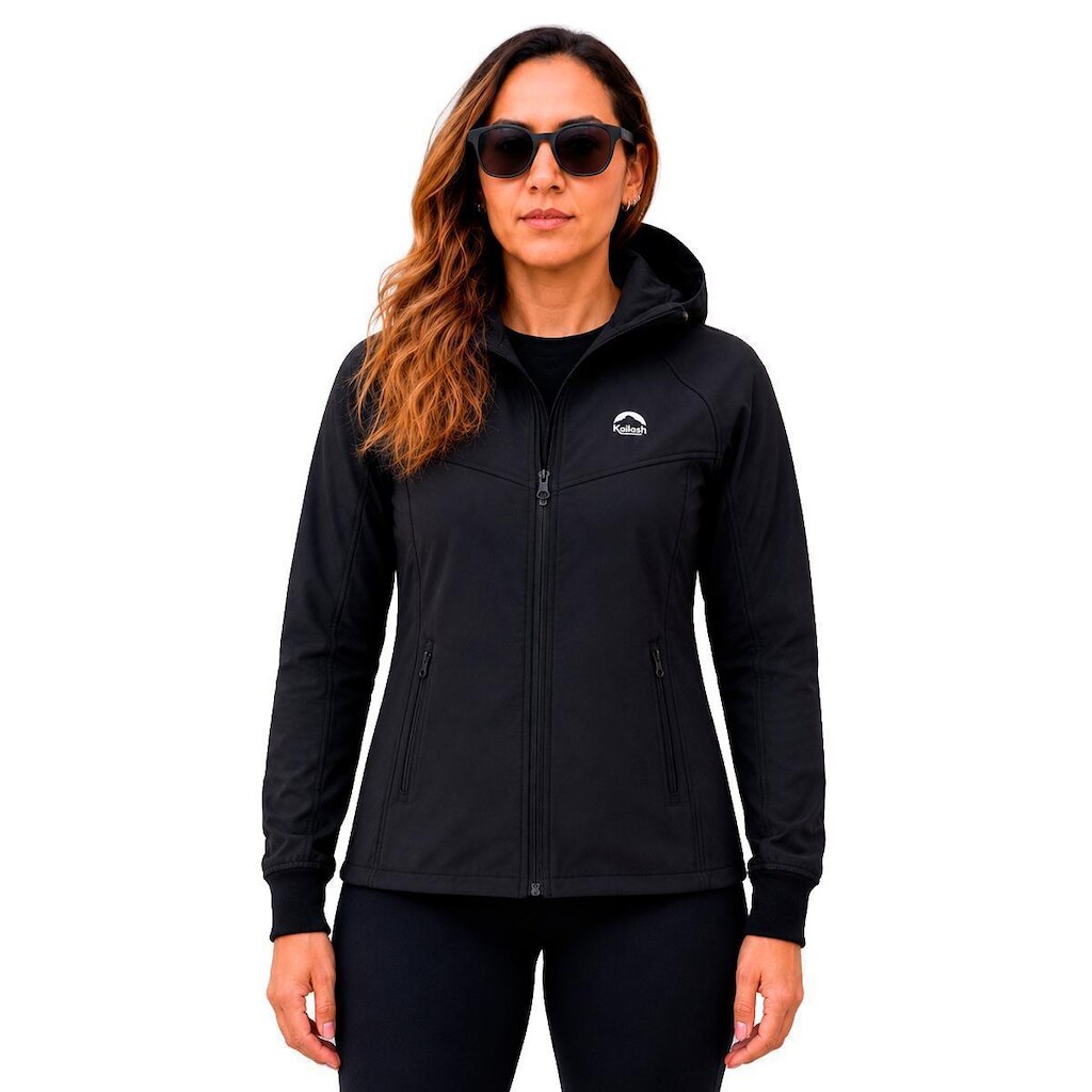Jaqueta Feminina Kailash Softshell Aspen Capuz Fleece Dwr