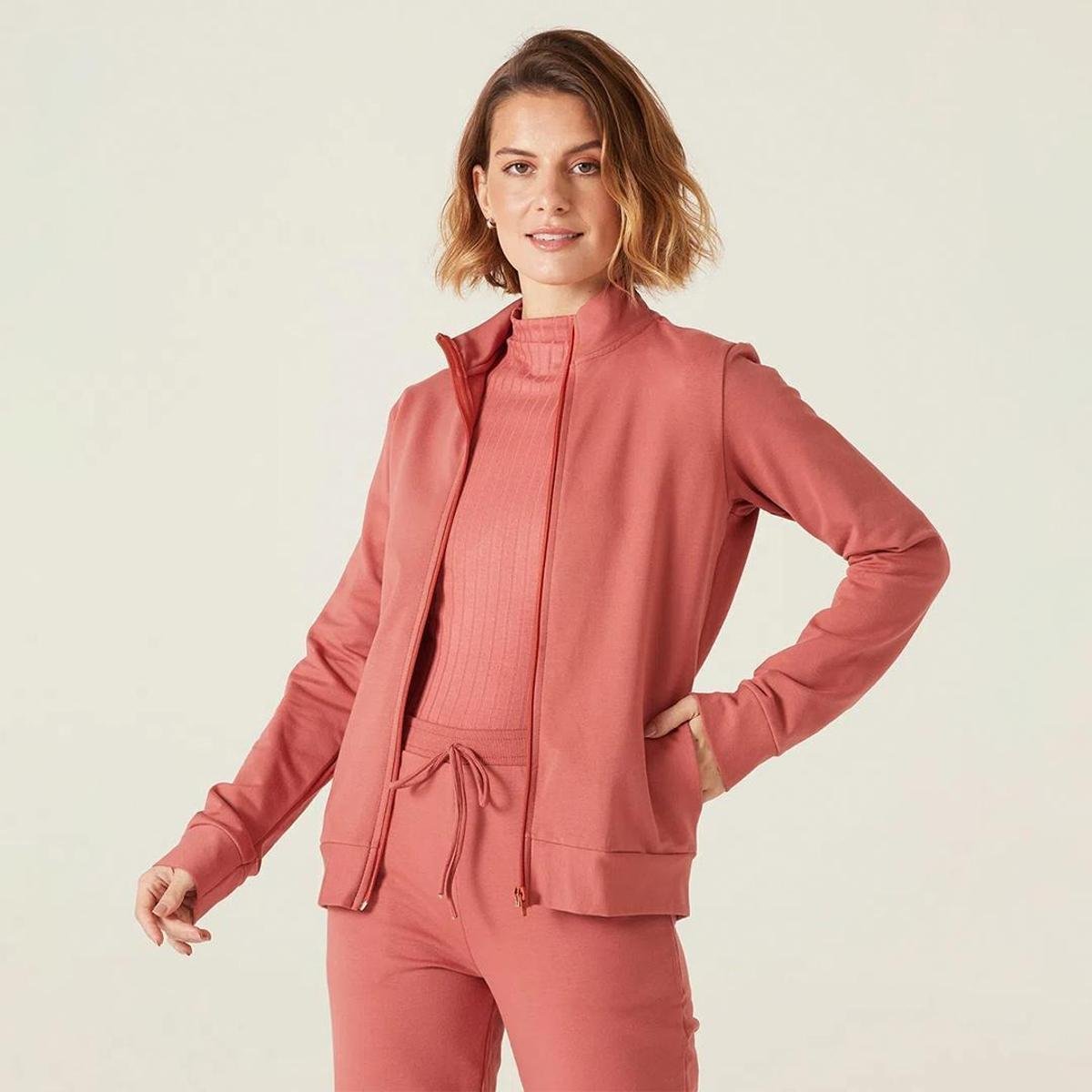 Jaqueta Feminina Malwee Gola Alta Moletom Stretch Flanelado - Roxo Roxo XG - Roxo Menor preço em Jaqueta Feminina Malwee Gola Alta Moletom Stretch Flanelado - Roxo Roxo XG - Roxo