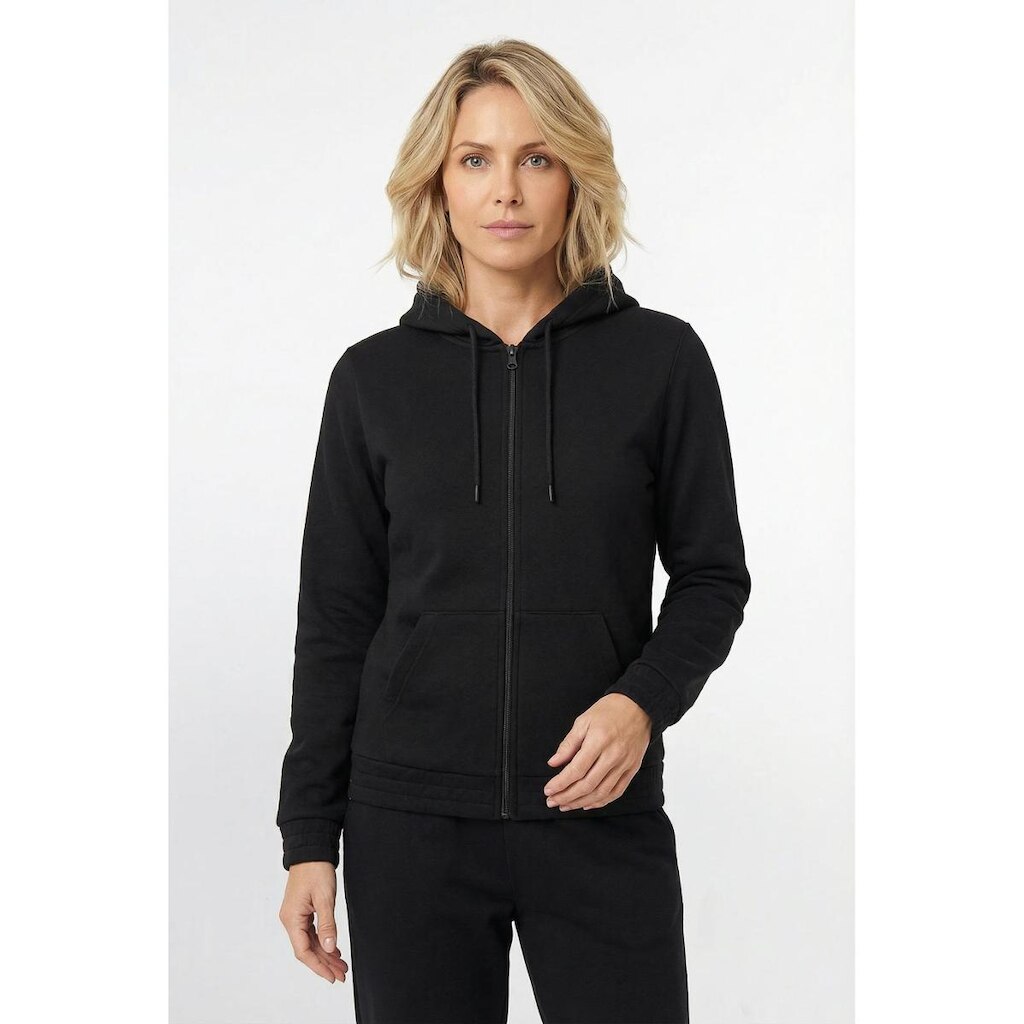 Jaqueta feminina moletom com capuz 61377