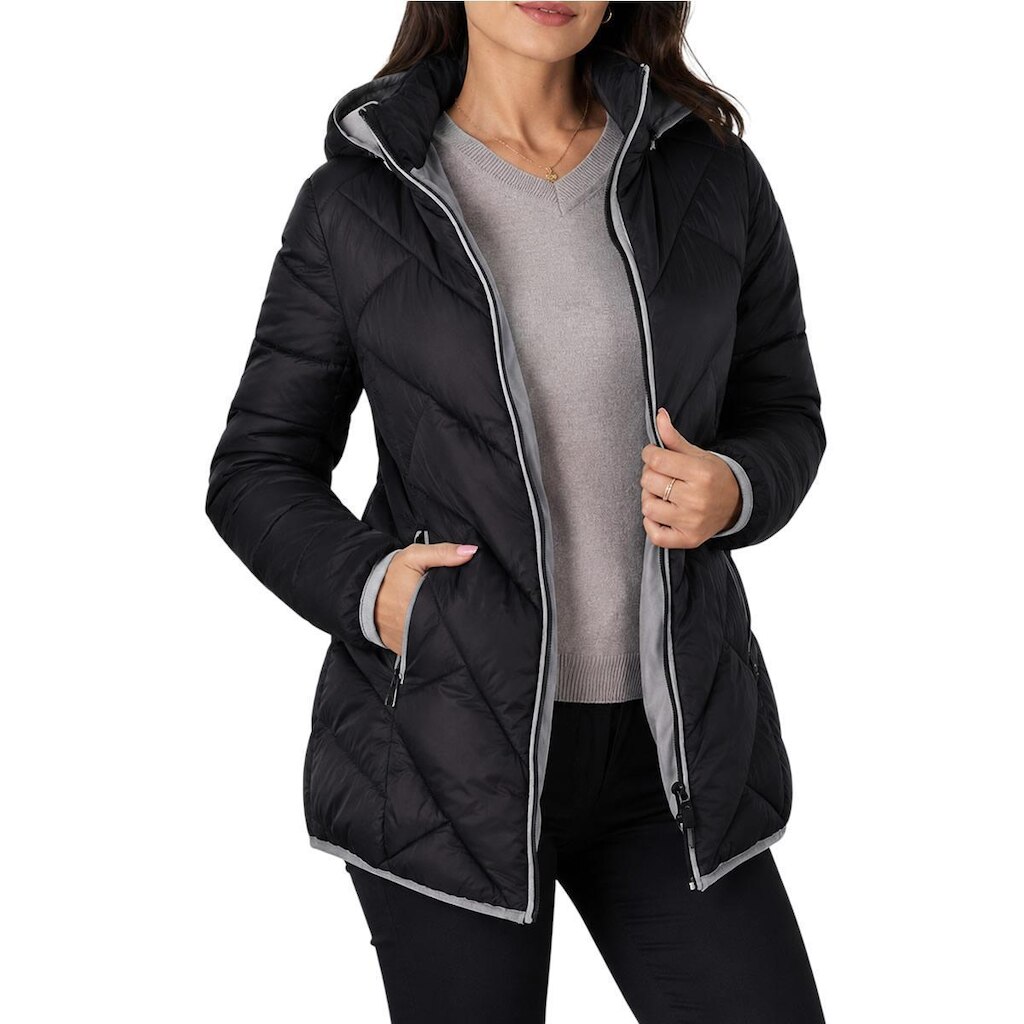 Jaqueta Feminina Plumas Alpelo Peluciada Preta - 405001