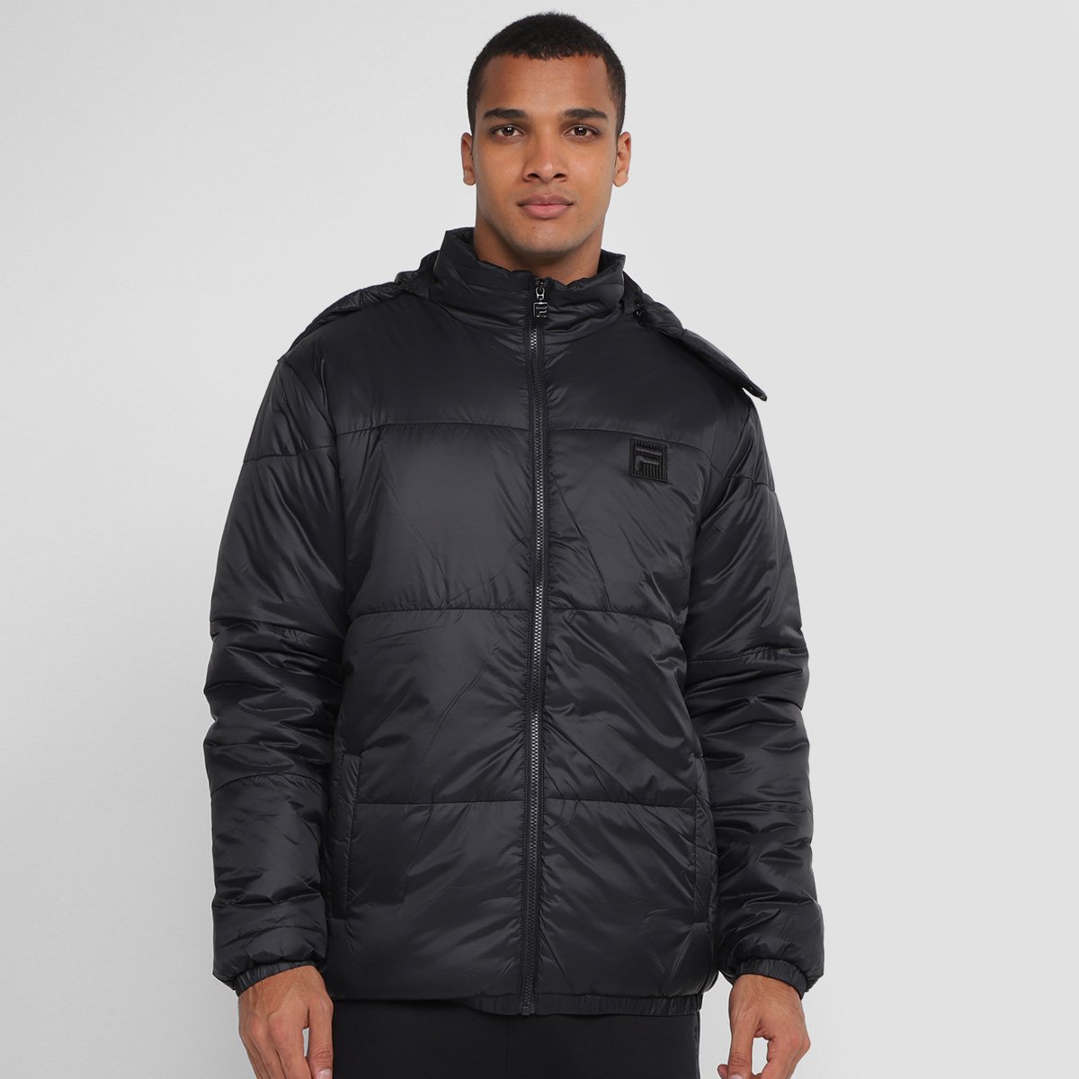 Jaqueta Fila Padded III Masculina - Preto Menor preço em Jaqueta Fila Padded III Masculina - Preto