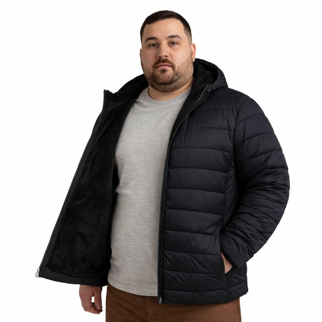 Jaqueta FMF Masculina Puffer Plus Size Oversize Moda Plus Size