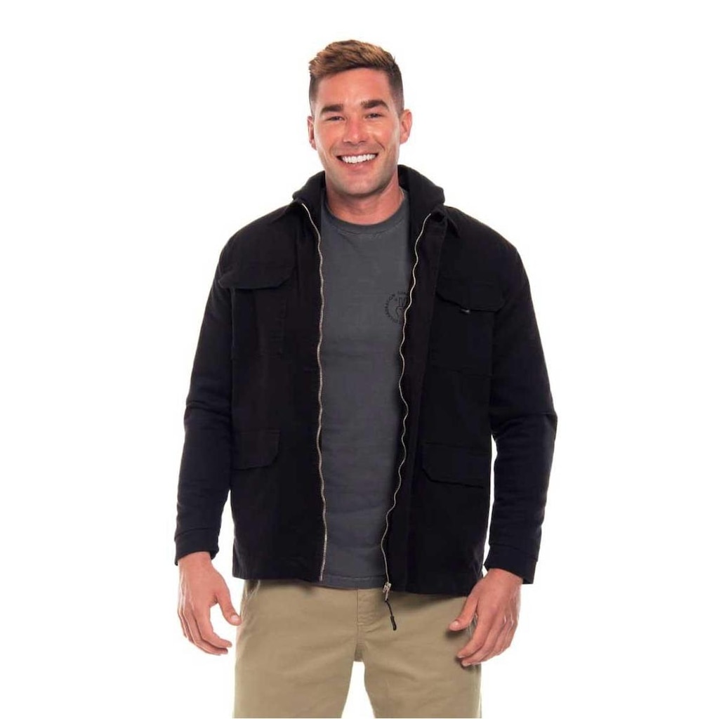 Jaqueta Freesurf Sarja Parka Preta