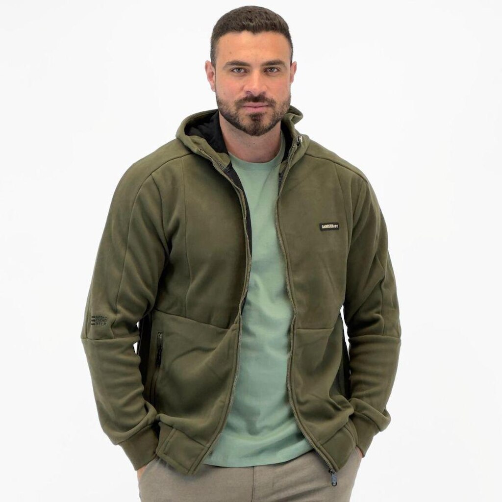 Jaqueta Gangster em Soft com Capuz Masculina