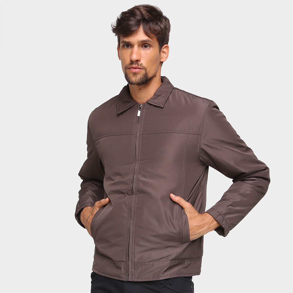 Jaqueta Giorgio Bianco Básica Masculina - Marrom Menor preço em Jaqueta Giorgio Bianco Básica Masculina - Marrom