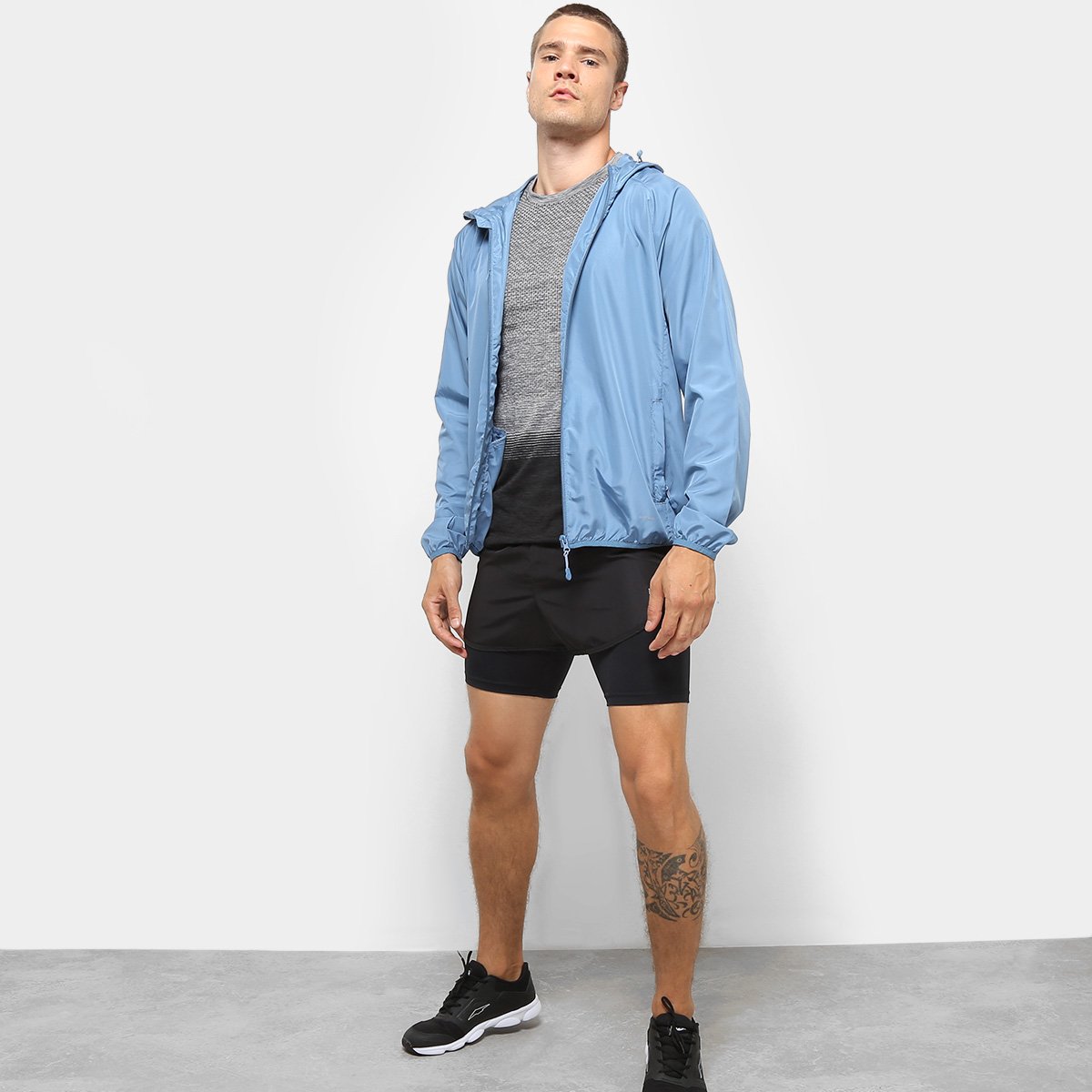 jaqueta gonew windbreaker packable masculina