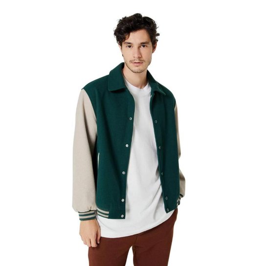Blusa Casaco College Masculino Jaqueta Hering Bomber College