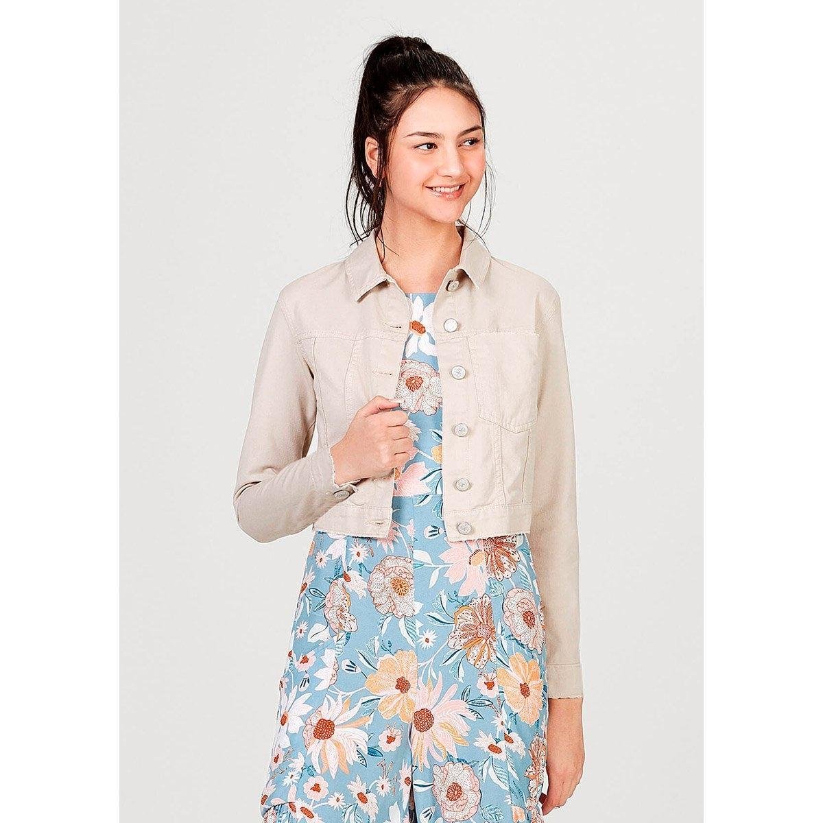 Jaqueta Hering Manga Longa Feminina - Nude Menor preço em Jaqueta Hering Manga Longa Feminina - Nude