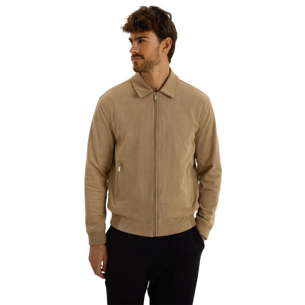 Jaqueta Hering Masculina Bomber Em Suede