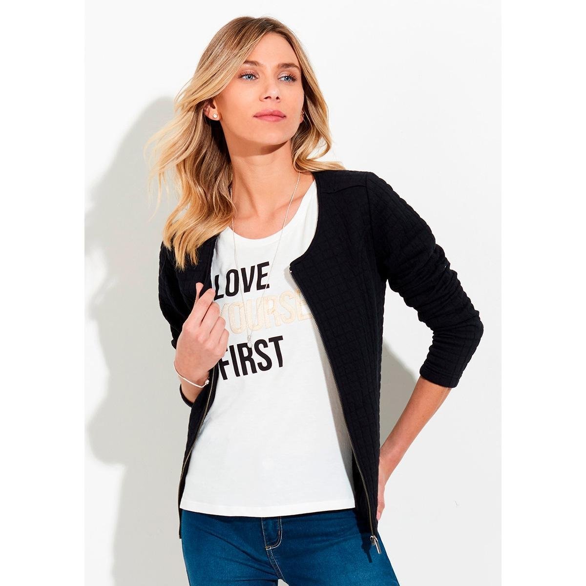 jaqueta feminina matelasse hering