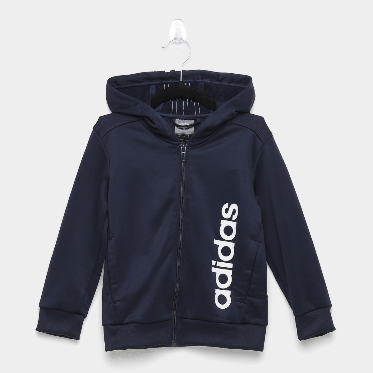 Jaqueta Infantil Adidas C/ Capuz Masculina - Marinho+Branco é ruim? Jaqueta Infantil Adidas C/ Capuz Masculina - Marinho+Branco é boa?