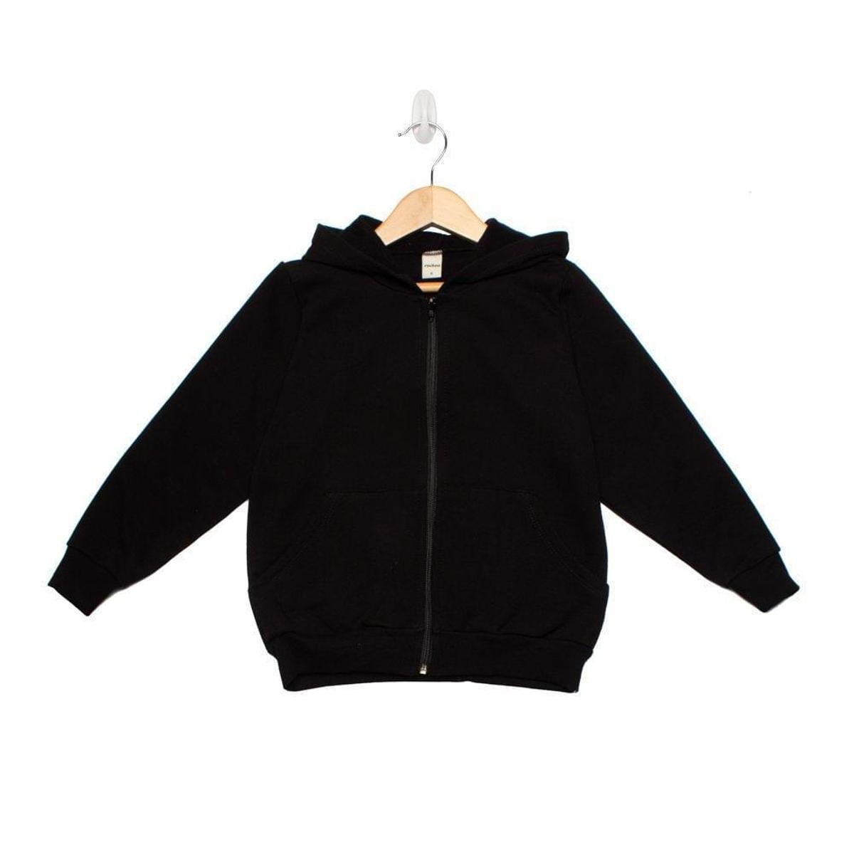 Jaqueta Infantil em Moletom Rovitex Menino Marinho - Preto Menor preço em Jaqueta Infantil em Moletom Rovitex Menino Marinho - Preto