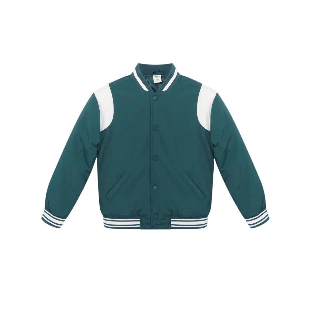 Jaqueta Infantil Hering Bomber College Verde Escuro