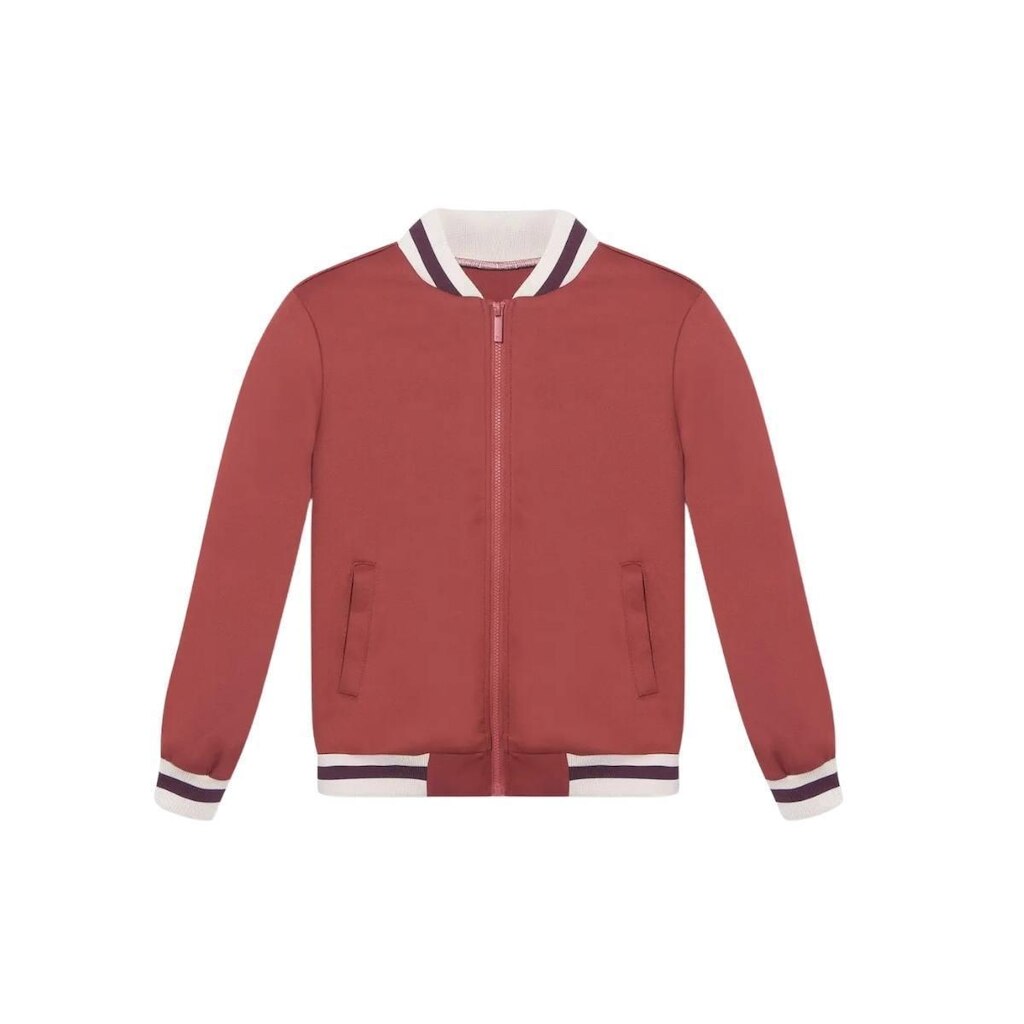 Jaqueta Infantil Hering Bomber Retilínea Vermelho