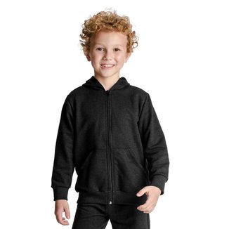 Jaqueta Infantil Masculina Básico Rovitex Kids Preto