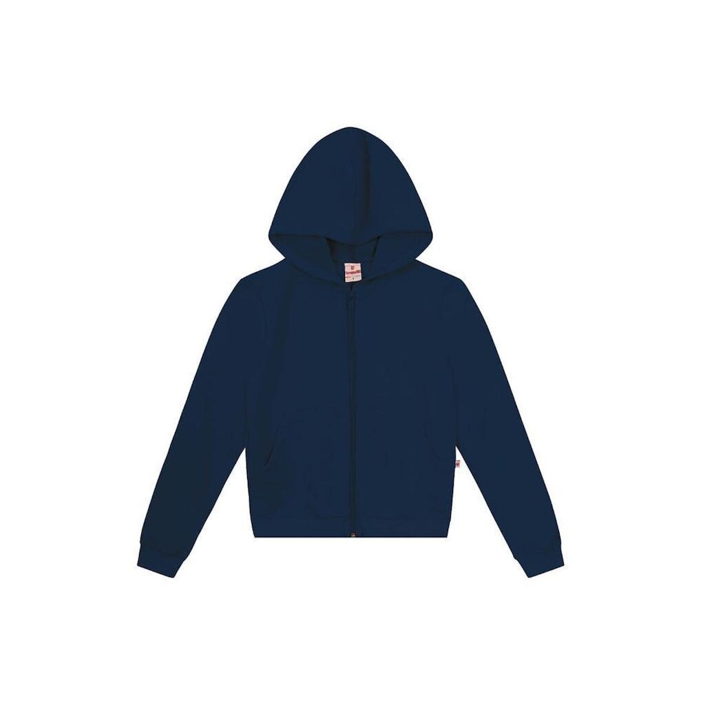 Jaqueta infantil menina em moletom Brandili-Azul