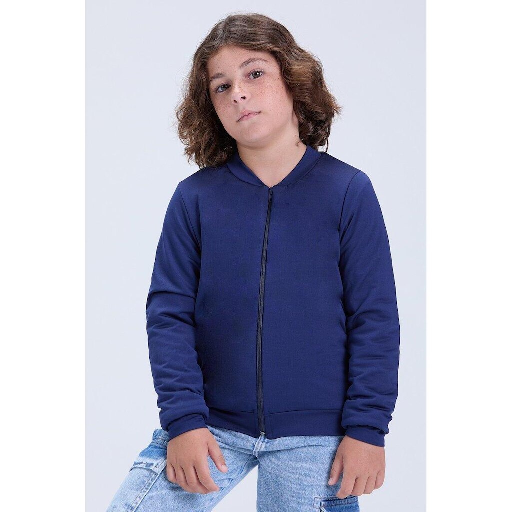 Jaqueta Infantil Unissex de Inverno Térmica Lisa com Zíper