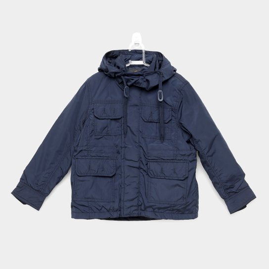 Jaqueta Infantil Yachtmaster Capuz Masculina - Marinho