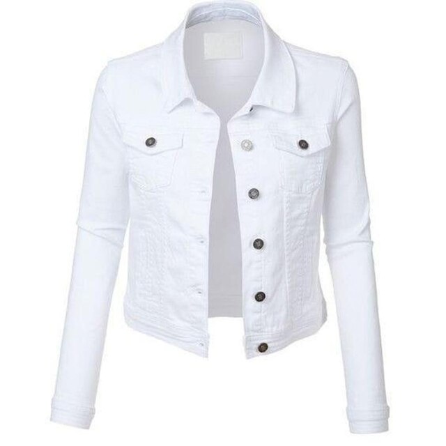 Jaqueta Jeans Básica Feminina