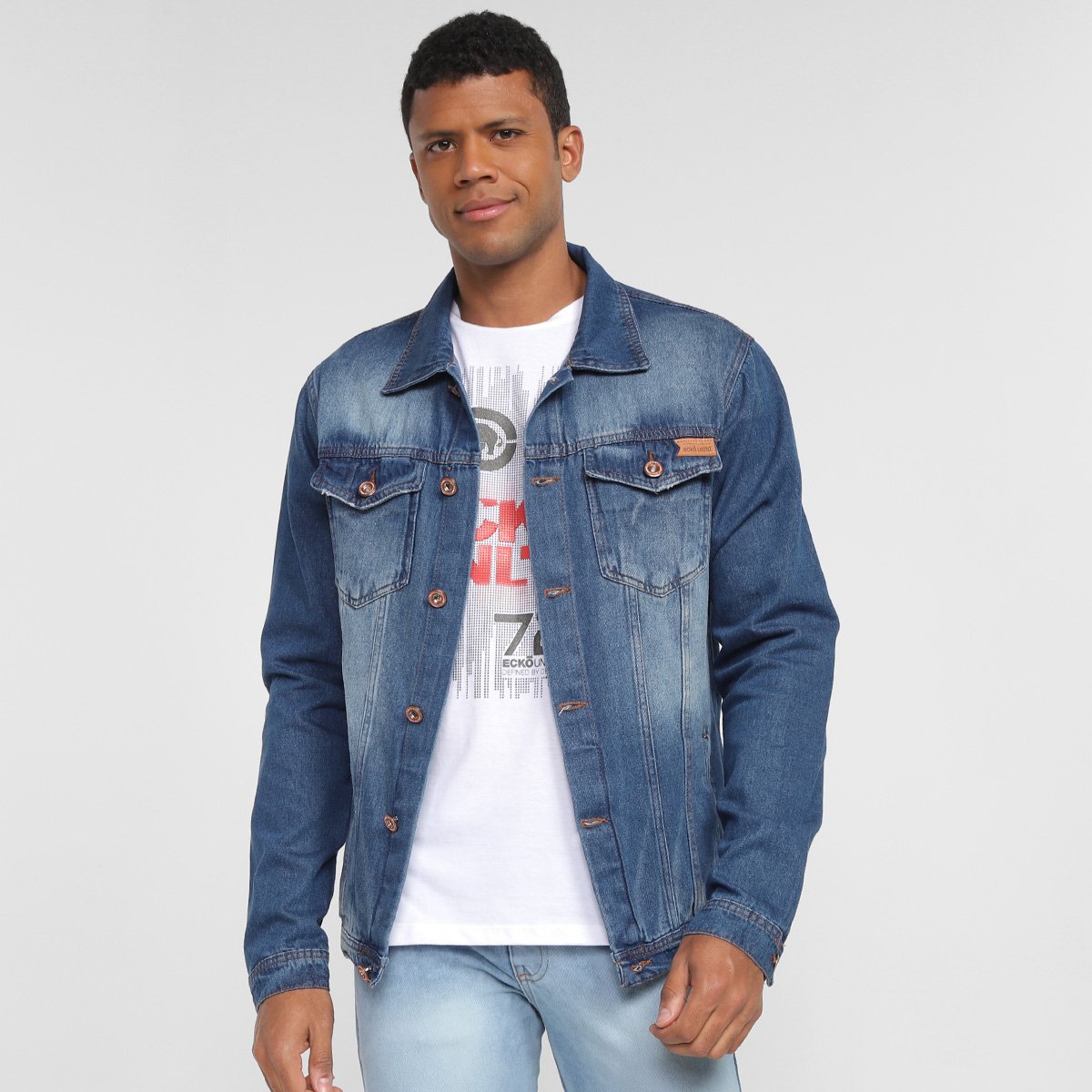 Jaqueta Jeans Ecko Masculina Menor preço em Jaqueta Jeans Ecko Masculina