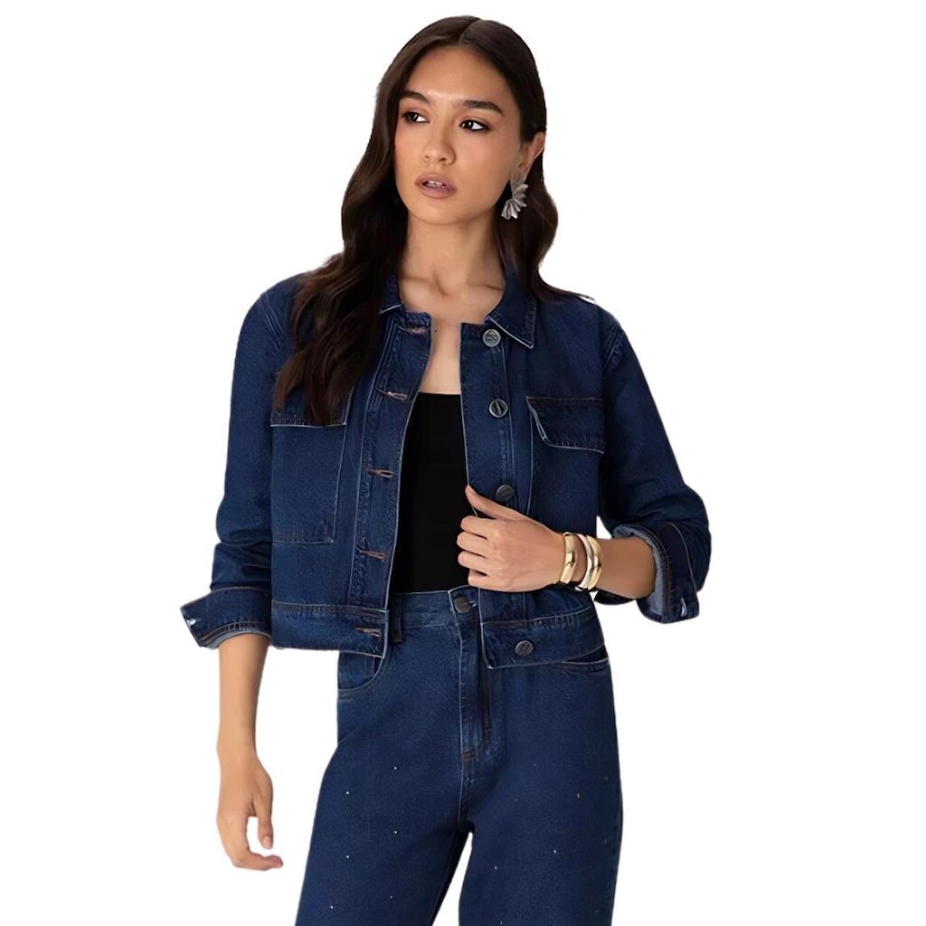 JAQUETA JEANS ENFIM FEMININO REF: ENF1000134223