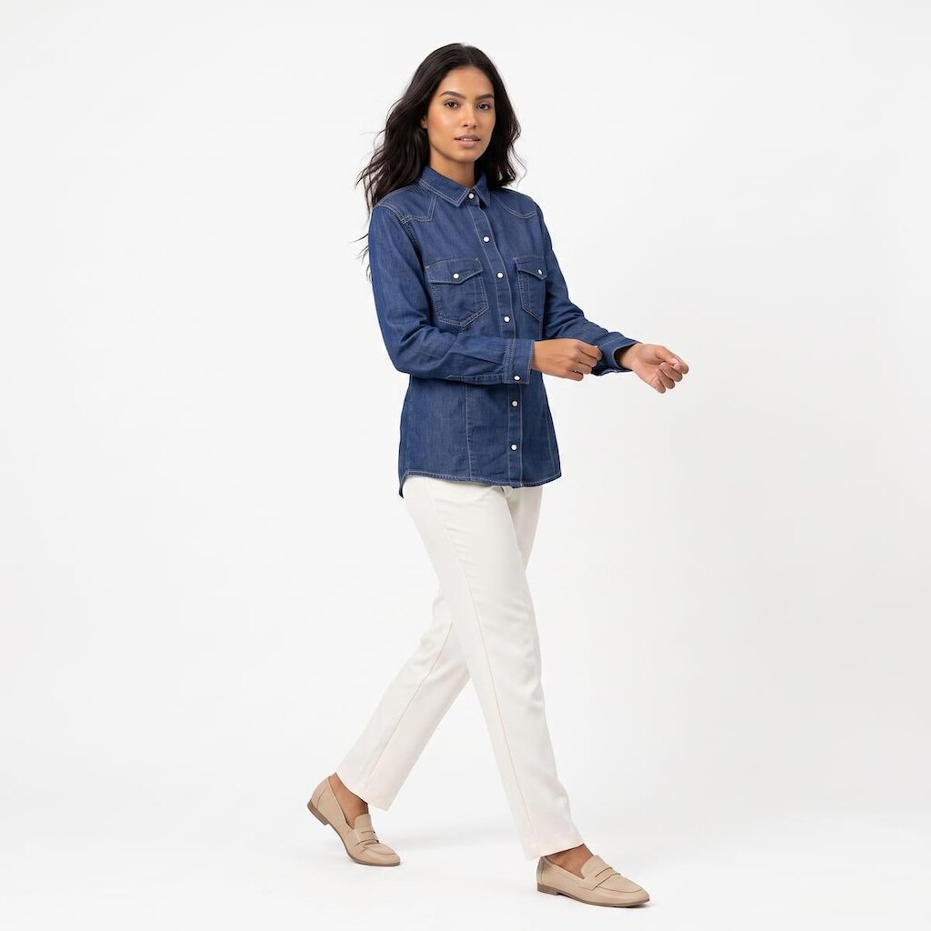 Jaqueta Jeans Feminina Cambos Azul 021241