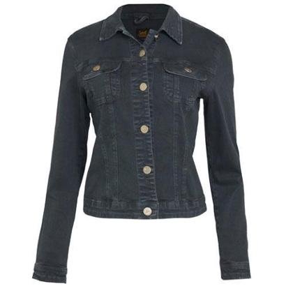Jaqueta Jeans Feminina Jaqueta Sarja Color Grafite Lee Zattini