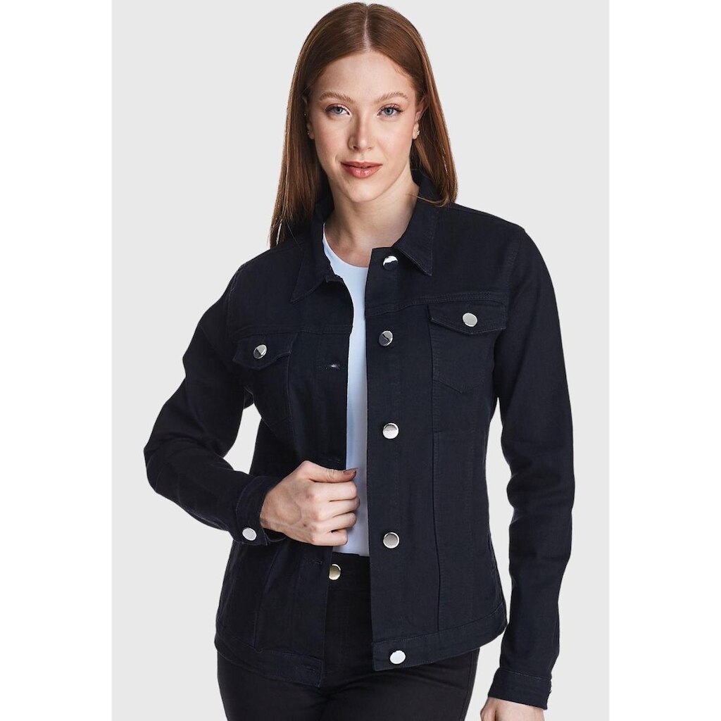 Jaqueta Jeans HNO Jeans Black Premium Preto
