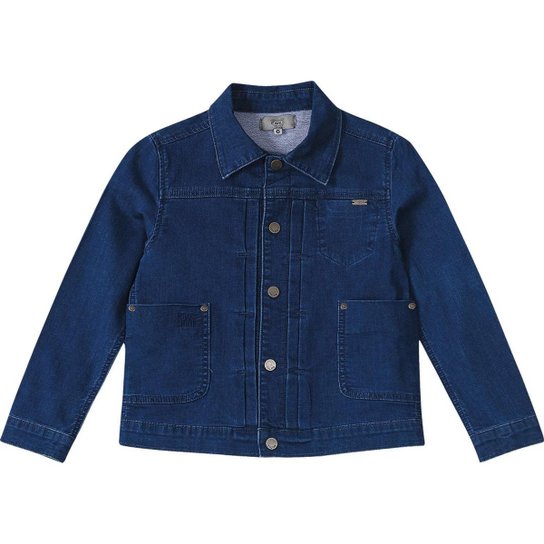Jaqueta Jeans Infantil Tigor Tigre Masculina Zattini