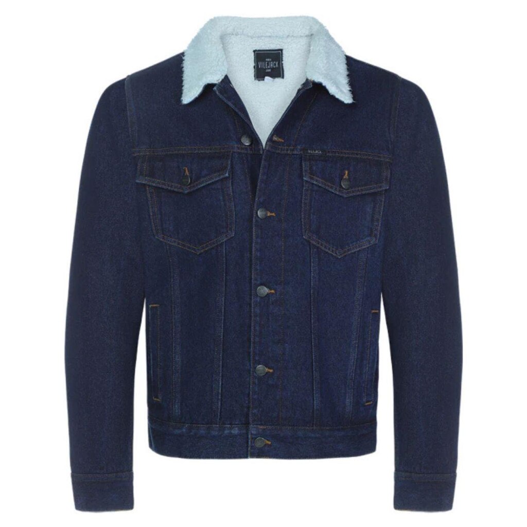 Jaqueta Jeans Masc. Forro Sherpa No Colete VILEJACK VMJA0049