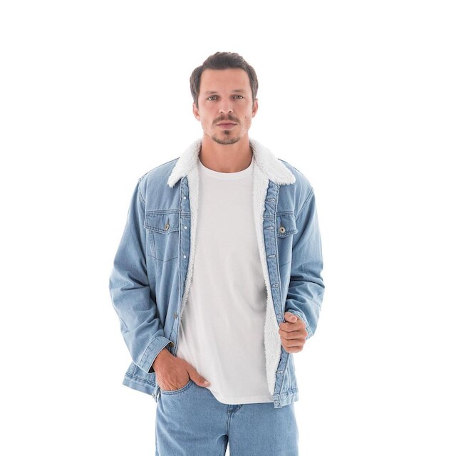 Jaqueta Jeans Masculina Arauto Com Pêlo
