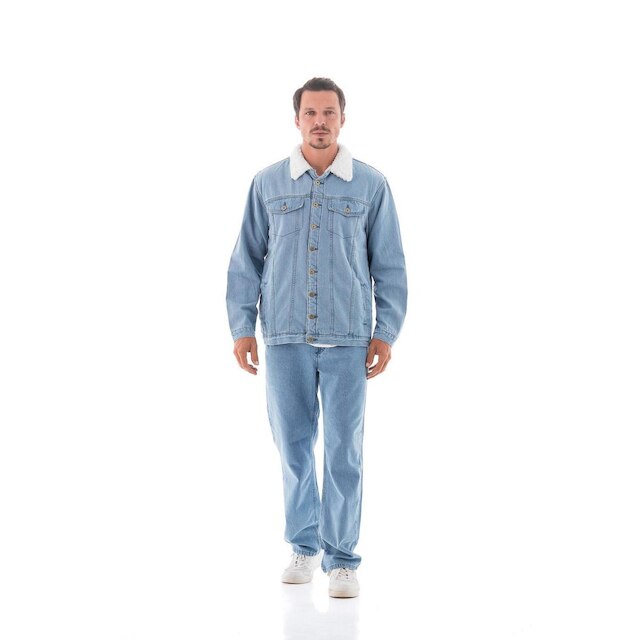 Jaqueta Jeans Masculina Arauto Com Pêlo