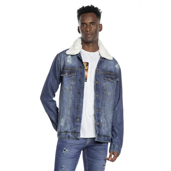 Jaqueta Jeans Casaco De Pelinho Por Dentro Jaqueta Jeans Masculina