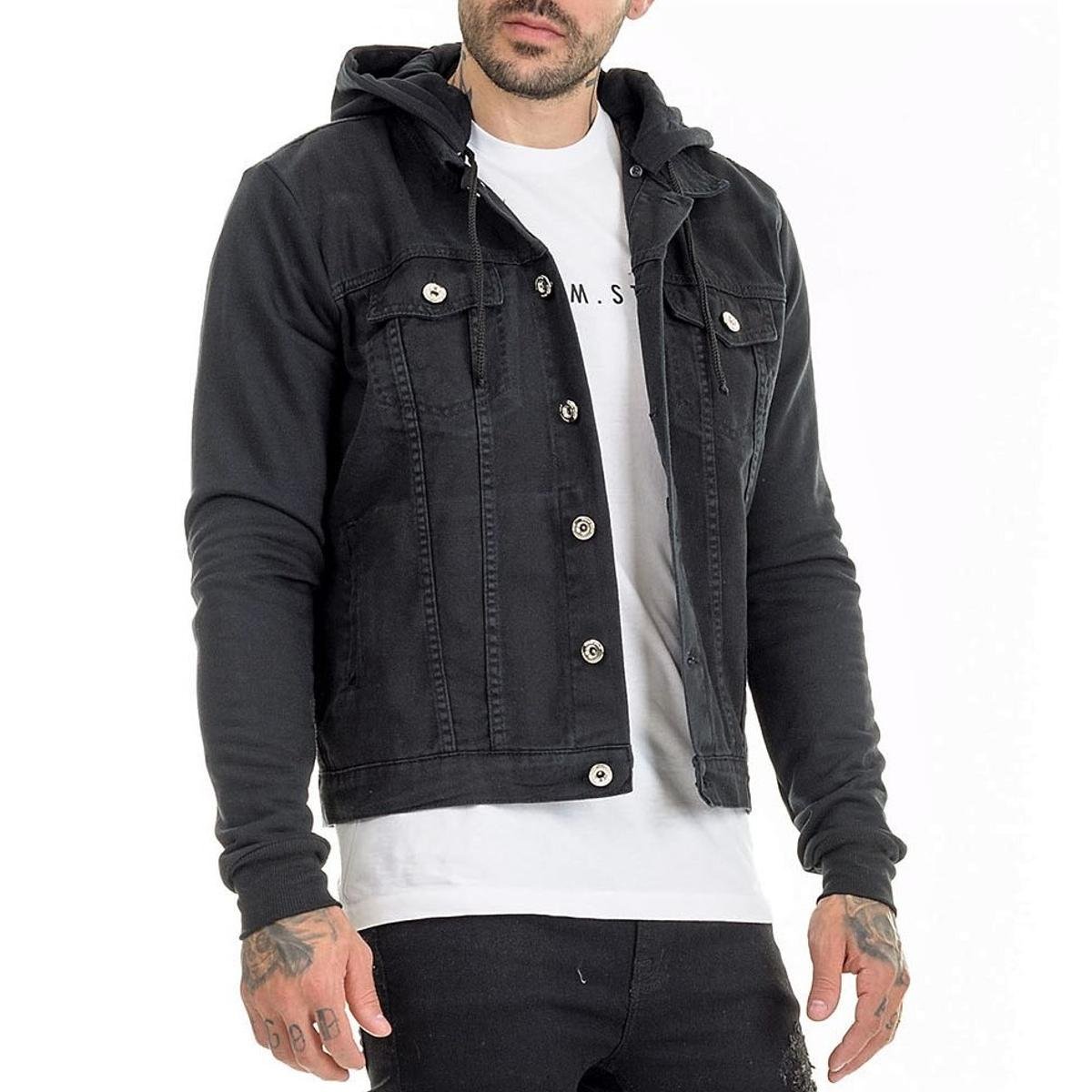 Casaco Masculino Jaquetas Slim Masculinas Jaqueta Jeans Slim