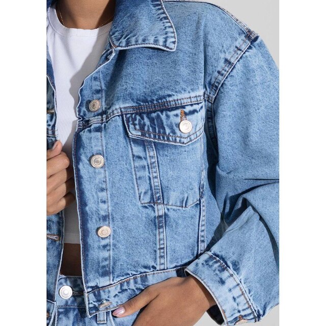 Jaqueta Jeans Sawary - 282367 AZUL G