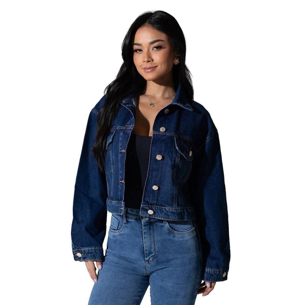 Jaqueta Jeans Sawary - 282487 - Azul médio P