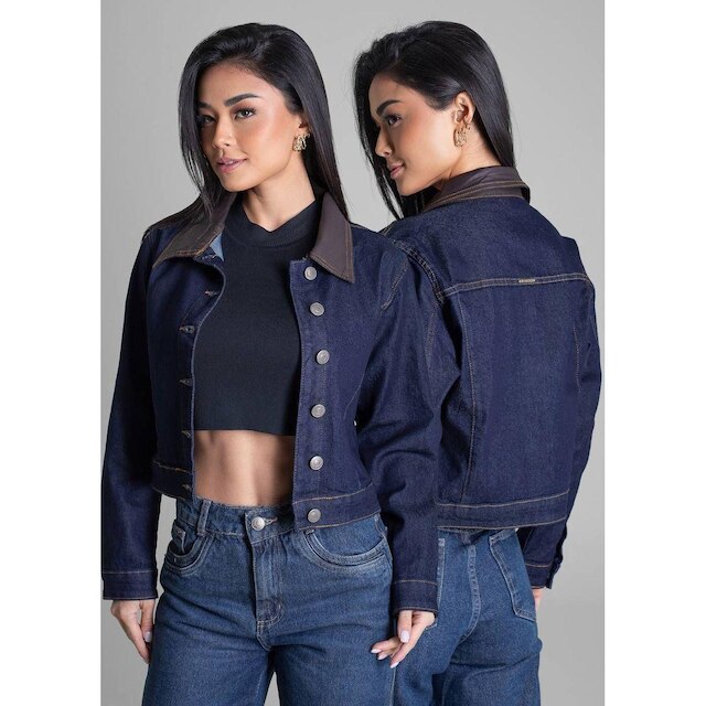Jaqueta Jeans Sawary - 283296 AZUL M